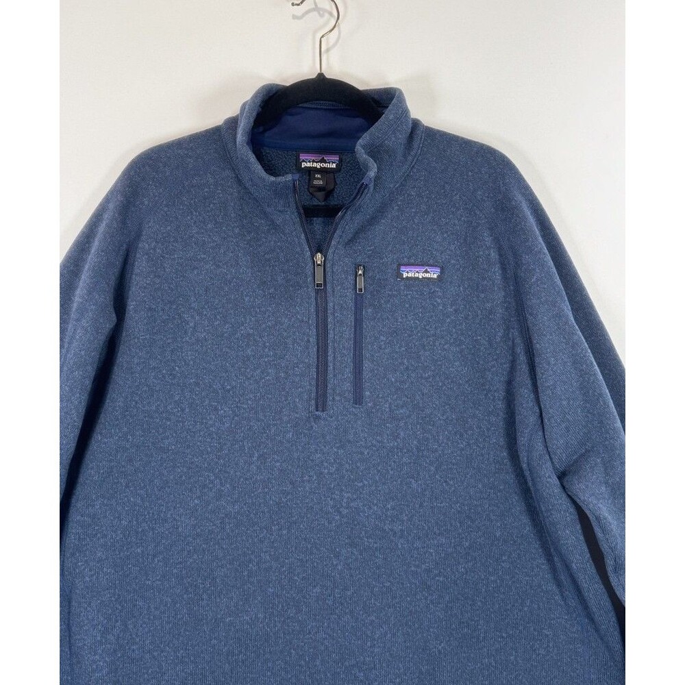 Patagonia Men Better Sweater Blue 1/4 Zip Fleece Pullover Jacket Outdoor 2XL XXL - Picture 7 of 11